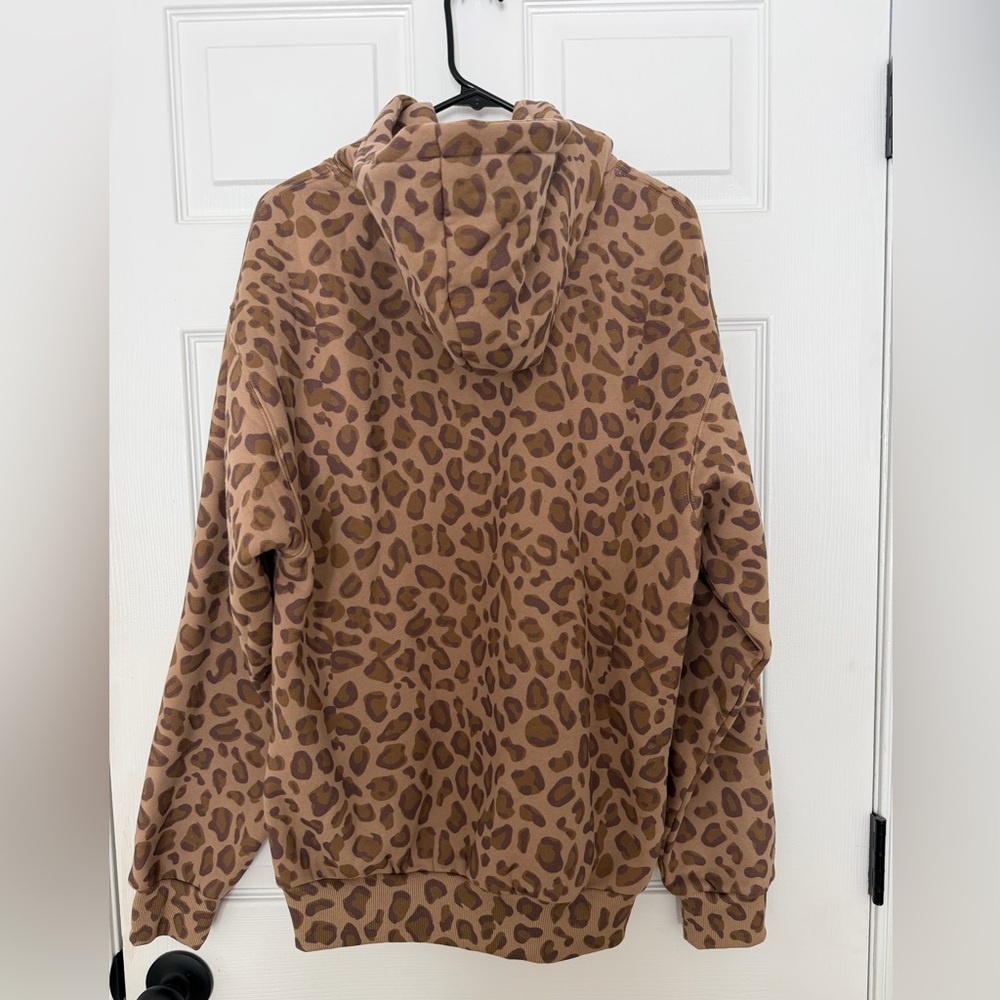 Stylish Women's Leopard Print Hoodie - Brown - Picture 8 of 8
